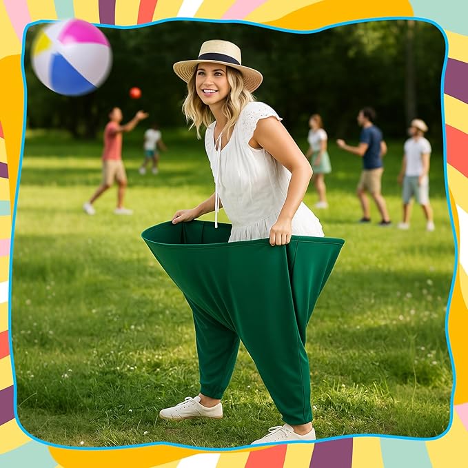 4 Pcs Granny Pants Yard Game Giant Pants Outdoor Game for Adults Outdoor Recreational Tossing & Catching Prop for Family Gatherings, Friends Party, Backyard BBQ Party