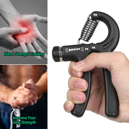 NIYIKOW Grip Strength Trainer, Hand Grip Strengthener, Grip Strengthener, Adjustable Resistance