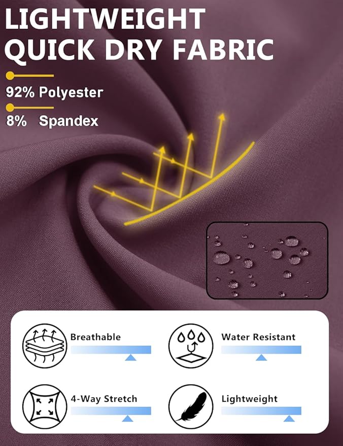 TACVASEN Men's Running Athletic Shorts 9" Quick Dry Workout Gym Shorts Lightweight Summer Shorts 3 Zipper Pockets