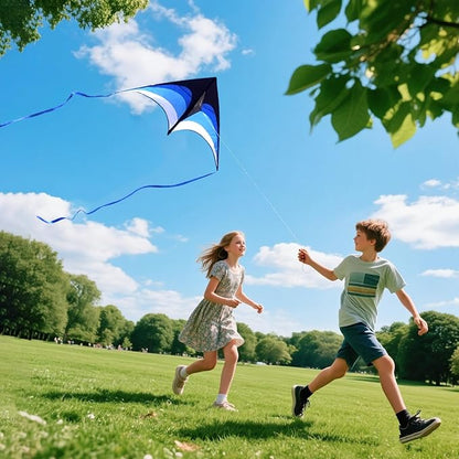 3 Pack Delta Kite Set for Adults and Kids, Single Line Beach Kites for Boys & Girls, Three Handle with String Included