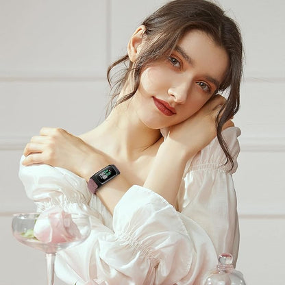 Braided Band Compatible with Fitbit Charge 6/Fitbit Charge 5, Soft Nylon Solo Loop Adjustable Replacement Wristband for Women Men