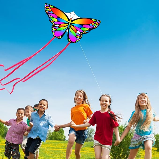 New Butterfly Kites for Kids & Adults,Easy to Fly Kite,Best Kite for Beginners,Kites for Kids Age 4-8,Large Beach Kite