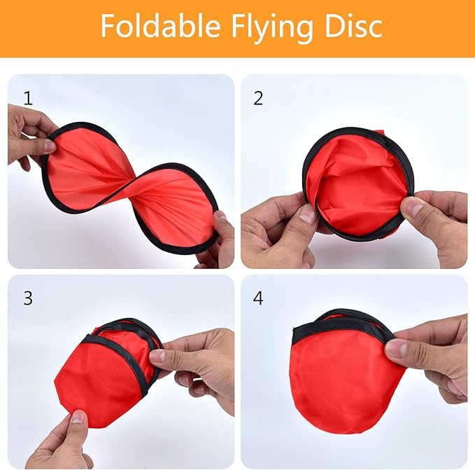 Mototo 108 Pieces Foldable Flying Disc Fans with Bag Folding Pocket Toy Set DIY Creative Gift Handheld Fabric Fan for Fun Party Favors Summer Outdoor Activity Game Halloween, White