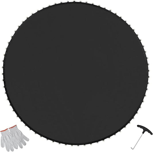 VEVOR Replacement Trampoline Mat, Universal Jumping Round Trampoline, Reinforce UV-Resistant Mat with Spring Tool & Durable V-Rings