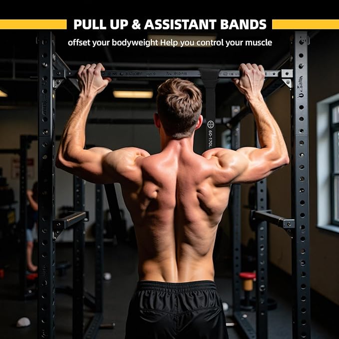 Exercise Bands，Set of 6 Resistance Bands for Working Out,Pull Up Bands Set,at Home Workout Equipment,Workout Bands for Men and Women,Instruction Guide and Carry Bag Included