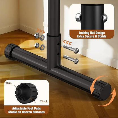 RELIFE REBUILD YOUR LIFE Dip Station Functional Heavy Duty Dip Stands Fitness Workout Dip bar Station Stabilizer Parallette Push Up Stand