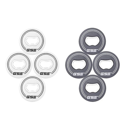 GSE Games & Sports Expert Set of 8 Replacement Washers with Bottle Opener for Washer Toss Game (White/Grey)