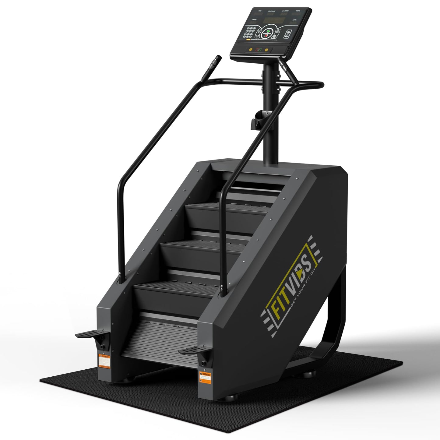 Fitvids Stair Stepper Machine, Commercial Grade Stair Climber with 15 Resistance Levels, Continuous