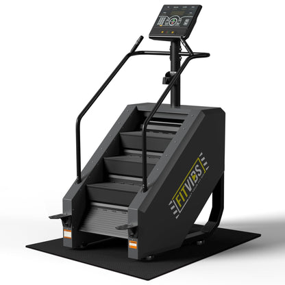 Fitvids Stair Stepper Machine, Commercial Grade Stair Climber with 15 Resistance Levels, Continuous