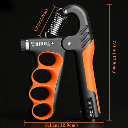 Hautrely 2PCS Hand Gripper Strengthener, 11-220LB Adjustable Resistance Grip Strength Trainer with