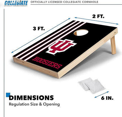 2' x 3' Solid Wood Cornhole Set with Direct Print HD Team Graphics – Great Gift for Any NCAA Fan! Bean Bag Toss Family Outdoor Games