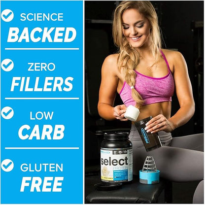PEScience Select Protein Powder, Whey and Casein Blend, Clean Protein Powder for Women and Men, Low Calorie, Low Carb, Keto Friendly, Gluten Free - Pumpkin Pie, 27 Servings