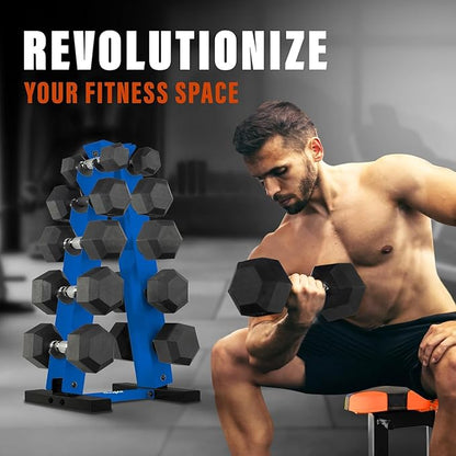 YES4ALL Dumbbell Rack Stand Only, 5 Tier A Frame Weight Rack for Dumbbells