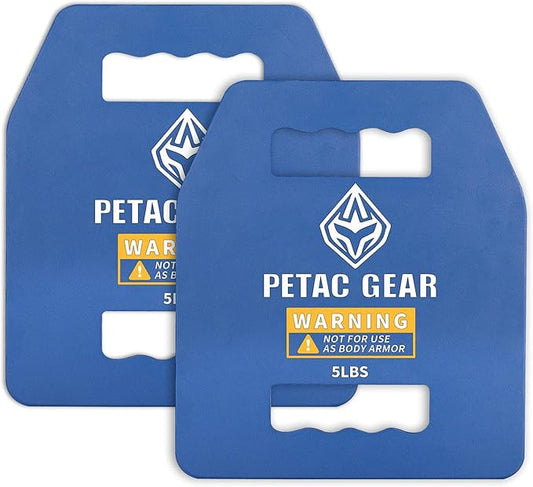 PETAC GEAR Tactical Weights Plates For Weighted Vest For Men Workout,5/10/15/20 LBS Weight Strength Training Vests Equipment Workout Gear