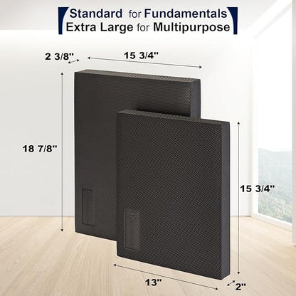 StrongTek Extra Wide Foam Balance Pad for Physical Therapy, 19" X 15.8" X 2.4", High-Density TPE Foam Pad for Exercise, Enhanced Stability, Core Strength, Non-Slip & Water-Resistant, for Fitness, Yoga