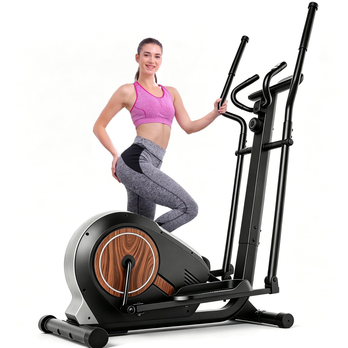 ANCHEER Elliptical Exercise Machine, Elliptical Trainer for Home Gym, Exercise Equipment 500Lbs Max