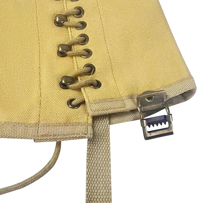 SMONT WW2 US. M1936 Gaiters Leggings Repro WWII Soldier Canvas Puttee for Hiking Climbing Khaki