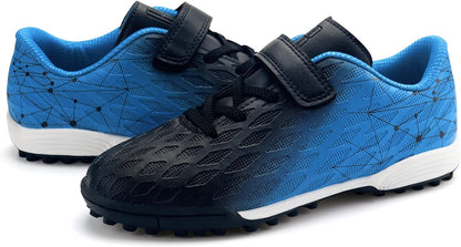 brooman Kids Indoor Soccer Shoes Boys Girls Soccer Cleats Athletic Turf Shoes