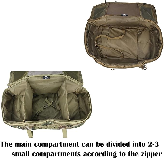 3 In 1 Tactical 85L Military Backpack Travel Duffle Bag for Weekender Gym Workout Deployment