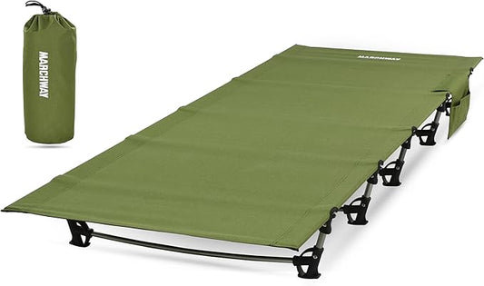 MARCHWAY Ultralight Folding Tent Camping Cot Bed, Portable Compact for Outdoor Travel, Base Camp