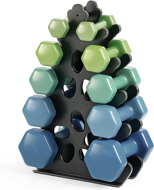 Weight Stand Home Gym Dumbbell Storage Weight Tree Holder (No Dumbbells Rack Only)