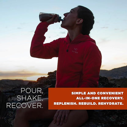 Tailwind Nutrition Recovery Mix, 20 Grams Complete Protein, Carbohydrates, and Electrolytes Powder Drink Mix for Post-Workout, Free of Gluten, Soy, and Dairy, Vegan, 12 Servings, Salted Caramel