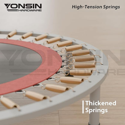 Trampoline Springs Heavy Duty with Swivel & Straight Hooks, Stainless Steel Trampoline Accessories Ideal Spring Replacement, Includes T-Hook Tool