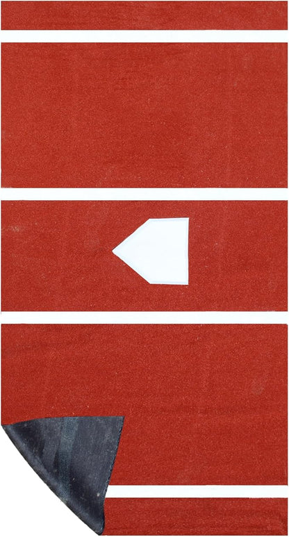 On Deck Sports 12' x 6' Baseball and Softball Batting Mat with Throwdown Home Plate