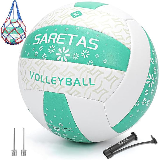 Beach/Water/Sand Volleyballs, Outdoor/Indoor Official Size, Soft Touch Volleyball for Beginners