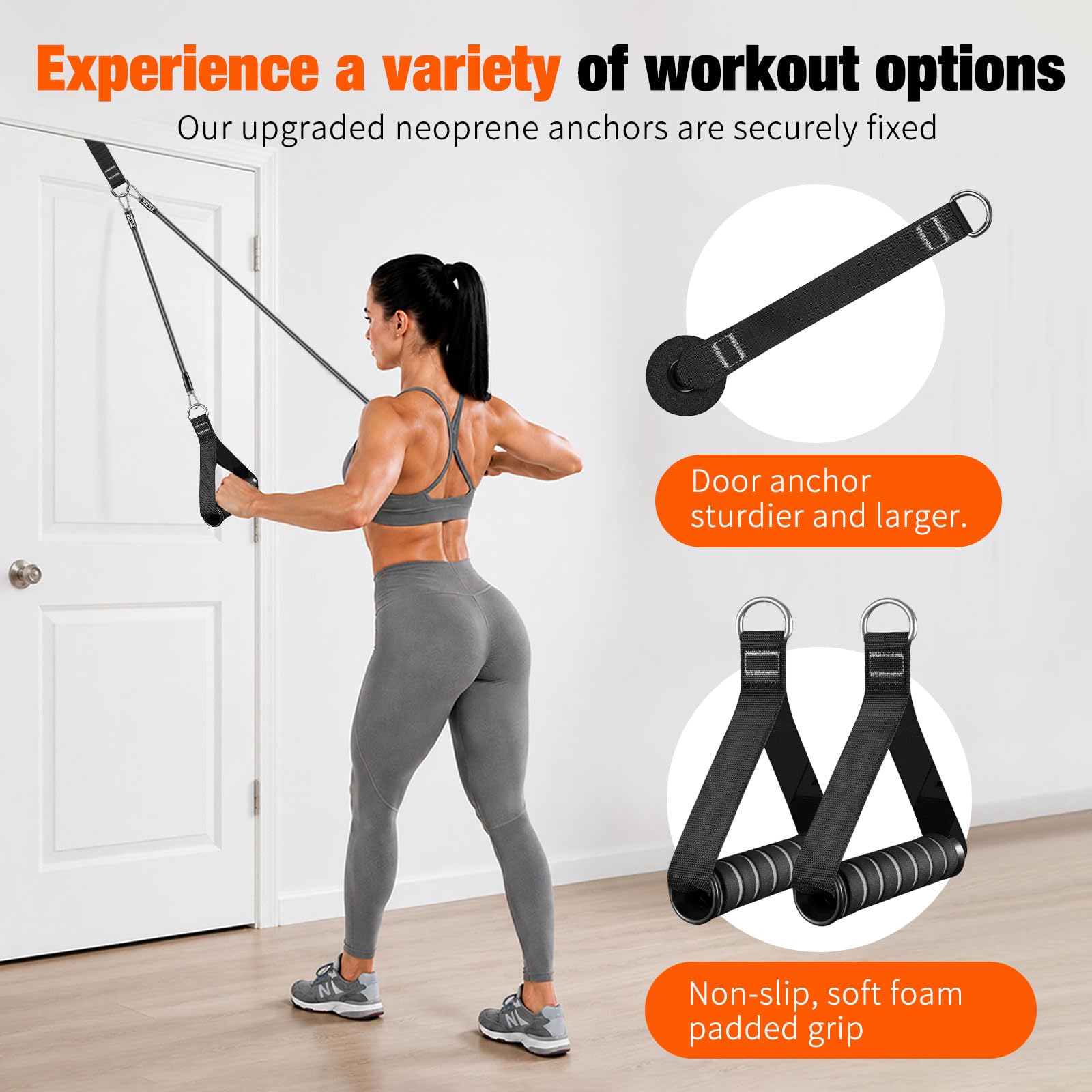 Bbtops Pilates Bar Kit with 6 Resistance Bands for Men Women, Black