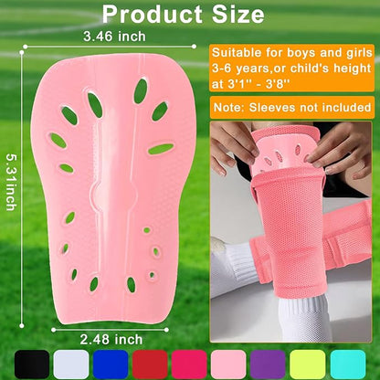 2 Pairs Shin Guards Soccer for Kids,Shin Pads Extra Lightweight Breathable Slide in Shin Guard for Football Training Match Outdoor Activities Protective Slip-in Shin Guards for Boys Girls