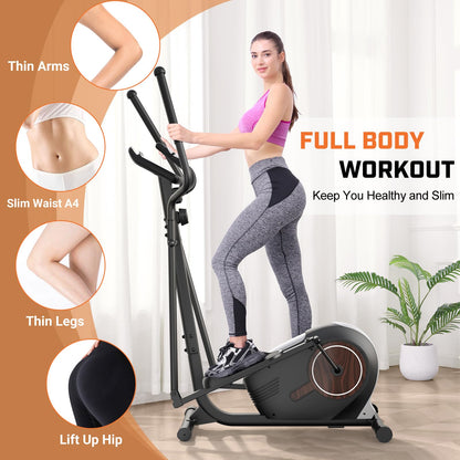 ANCHEER Elliptical Exercise Machine, Elliptical Trainer for Home Gym, Exercise Equipment 500Lbs Max