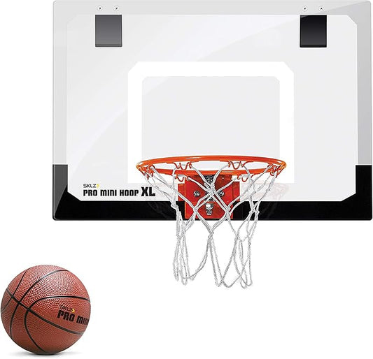 SKLZ Pro Mini Indoor Basketball Hoop - Over The Door ??Portable - Great For Home, Dorms, Offices
