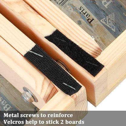 Solid Wood Premium Corn Hole Outdoor Game Set, 2 Regulation and Waterproof Cornhole Game Boards, with 8 Toss Bags, Perfect for Outdoor Indoor