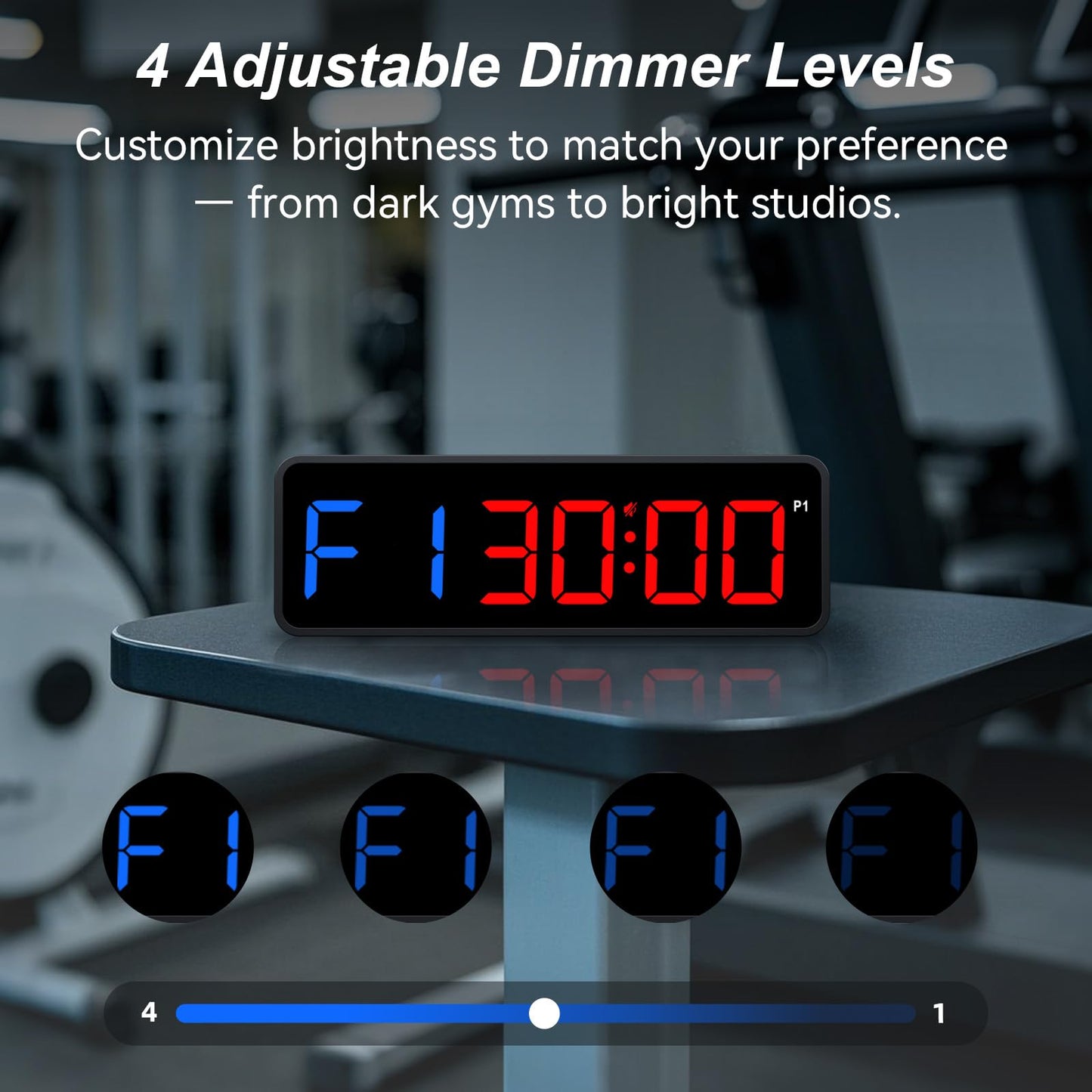 Acedeck Portable Gym Timer Clock: Fitness Digital Clock with Strong Magnet