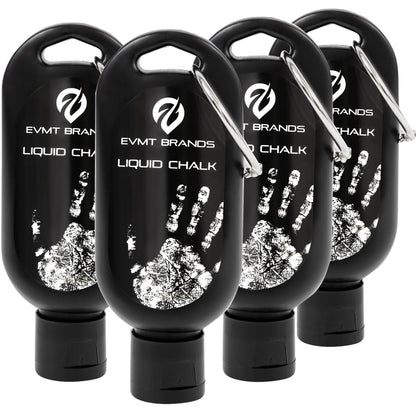 EVMT Liquid Chalk 4 Pack – Gym Chalk for Weightlifting, Climbing & Grip