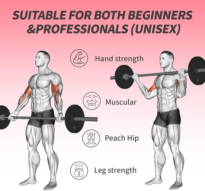 Egles Kids Barbell 5.5LB Mini Barbell Bar 4ft for Kid Women & Beginners Weighted Bar - Compatible with 2-Inch Weight Plates, for Strength Training Gym Weight Lifting, Multi-Color Training Bar