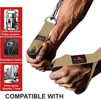 Heavy Duty Gym Workout Handles Attachment for Cable Machine,Resistance Band,Pulley System Home Exercise Equipment, Compatible with Bowflex,Total and Smith, Comfortable and Stronger Grip