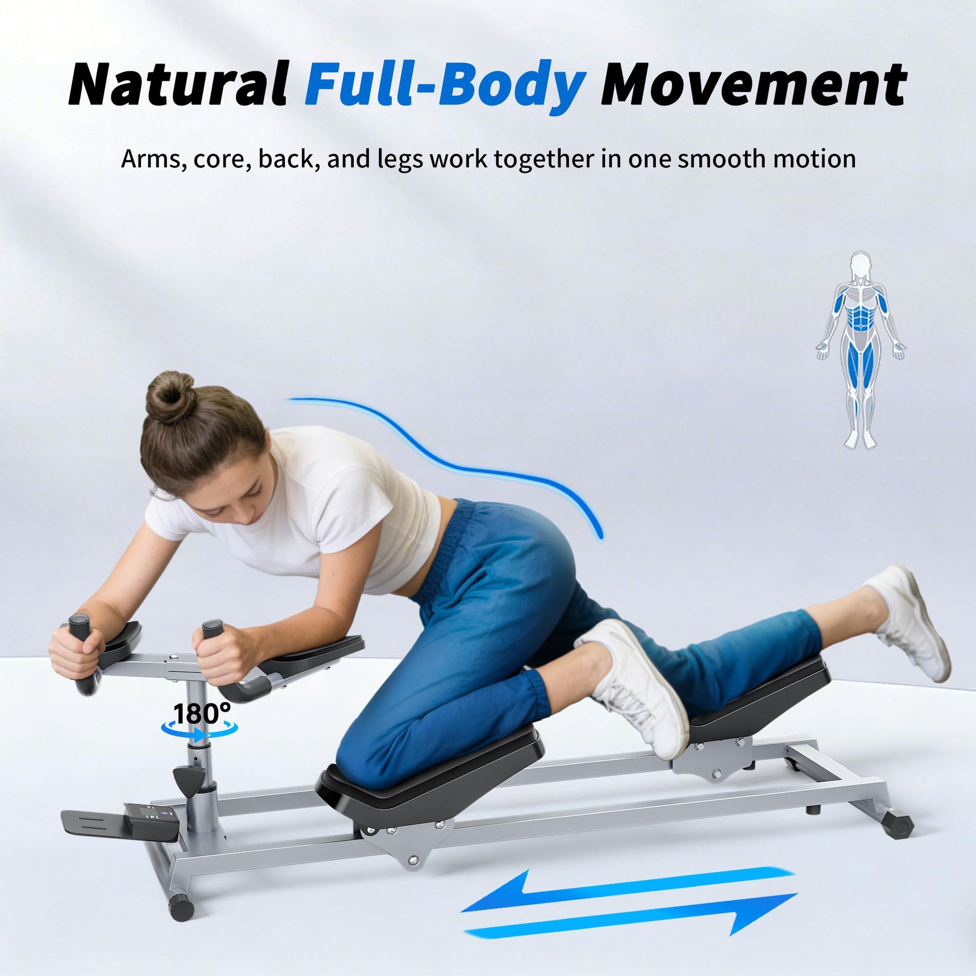 seanleecore Crawl & Spine Twist and Stretch Trainer – Full Body Low-Impact Cardio Machine with