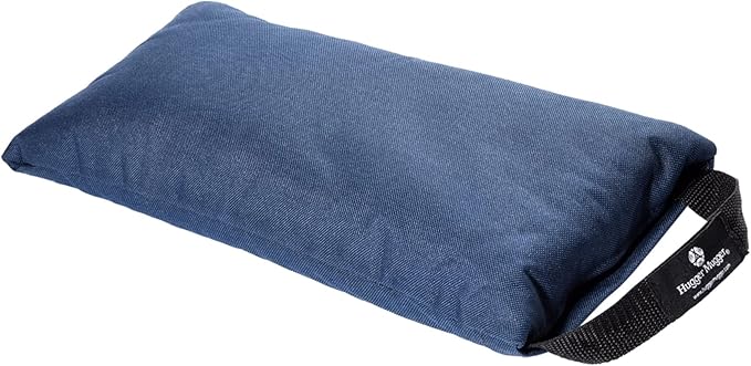 Hugger Mugger 10lb Yoga Sandbag - Adds Weight to Your Poses, Zipper Cover, Sturdy Handle, Silica Sand Filling, Durable Material