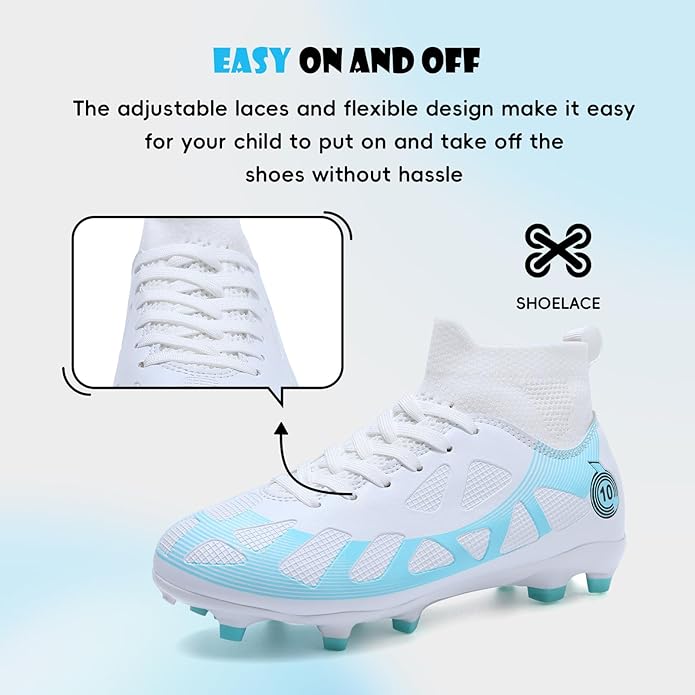 Soccer Cleats Kids Boys Girls Athletic Outdoor Football Shoes