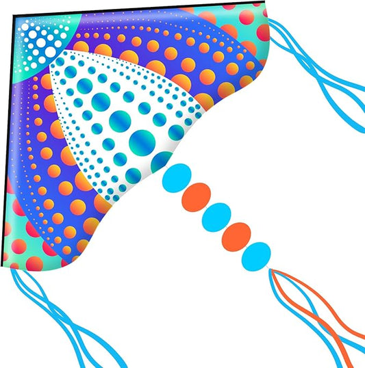 HONBO Large Delta Kite for Kids & Adults,Extremely Easy to Fly Kite for Beach Trip,String Line