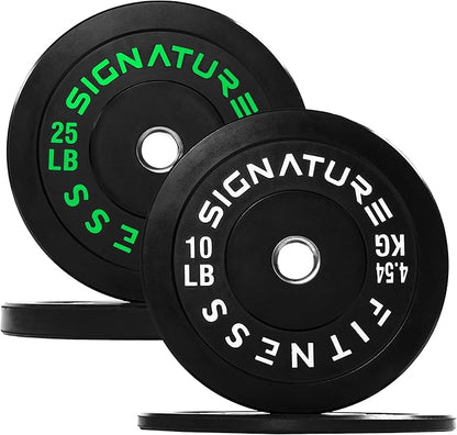 Olympic Bumper Plates Set, 2" Weight Plates for Strength Training & Weightlifting, Paris or Set or Set with Barbell, Multiple Options