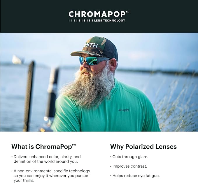 SMITH Guide's Choice S Sunglasses with Chromapop Lenses - Polarized Sunglasses - for Men & Women