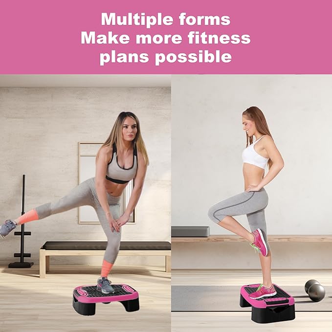 4-In-1 Aerobic Balance Board and Step Up Exercise Platform - Adjustable Multifunctional Balance Board Slant Board, Steppers for Exercise - Home Workout Non Slip Stepper Platform