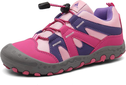Mishansha Kids Hiking Boots Toddler Girls Boys Hiking Shoes Water-Resistant Anti-Collision Non-Slip