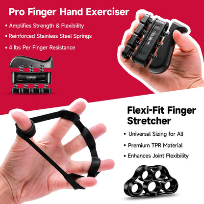 FitBeast Grip Strengthener Forearm Strengthener Hand Grips Strengthener Kit - 5 Pack Adjustable