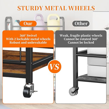 Homeiju 450LBS Dumbbell Rack,Weight Rack for Dumbbells,Weight Rack for Home Gym,Home Gym Storage for Strength Training Dumbbell Racks Stand with Wheels&Hooks