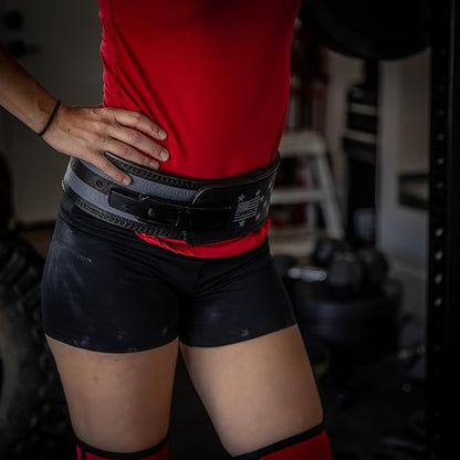 Weight Lifting Belt - Lever Gym Belt for Weightlifting, 10mm Leather Weight Belt for Men - 4 Inches Wide for Support & Stability for Workouts, Powerlifting, Bodybuilding, Fitness & Crossfit