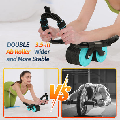 2026 Upgraded Ab Roller Wheel with Knee Mat &Timer